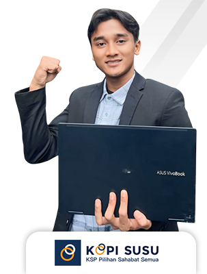 Perwakilan Kopi Susu membawa laptop